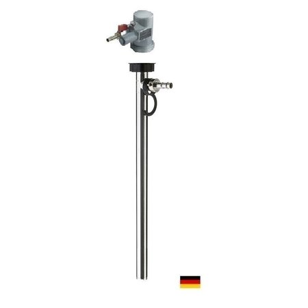 FLUX Drum Pump, Aluminum, 39" Long, Air Operated Motor, 470W Power 24-ZORO0216